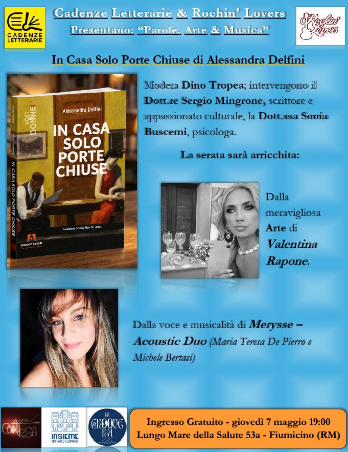 Fiumicino, una sera per sentirsi dentro le storie: arriva “Parole, Arte & Musica”