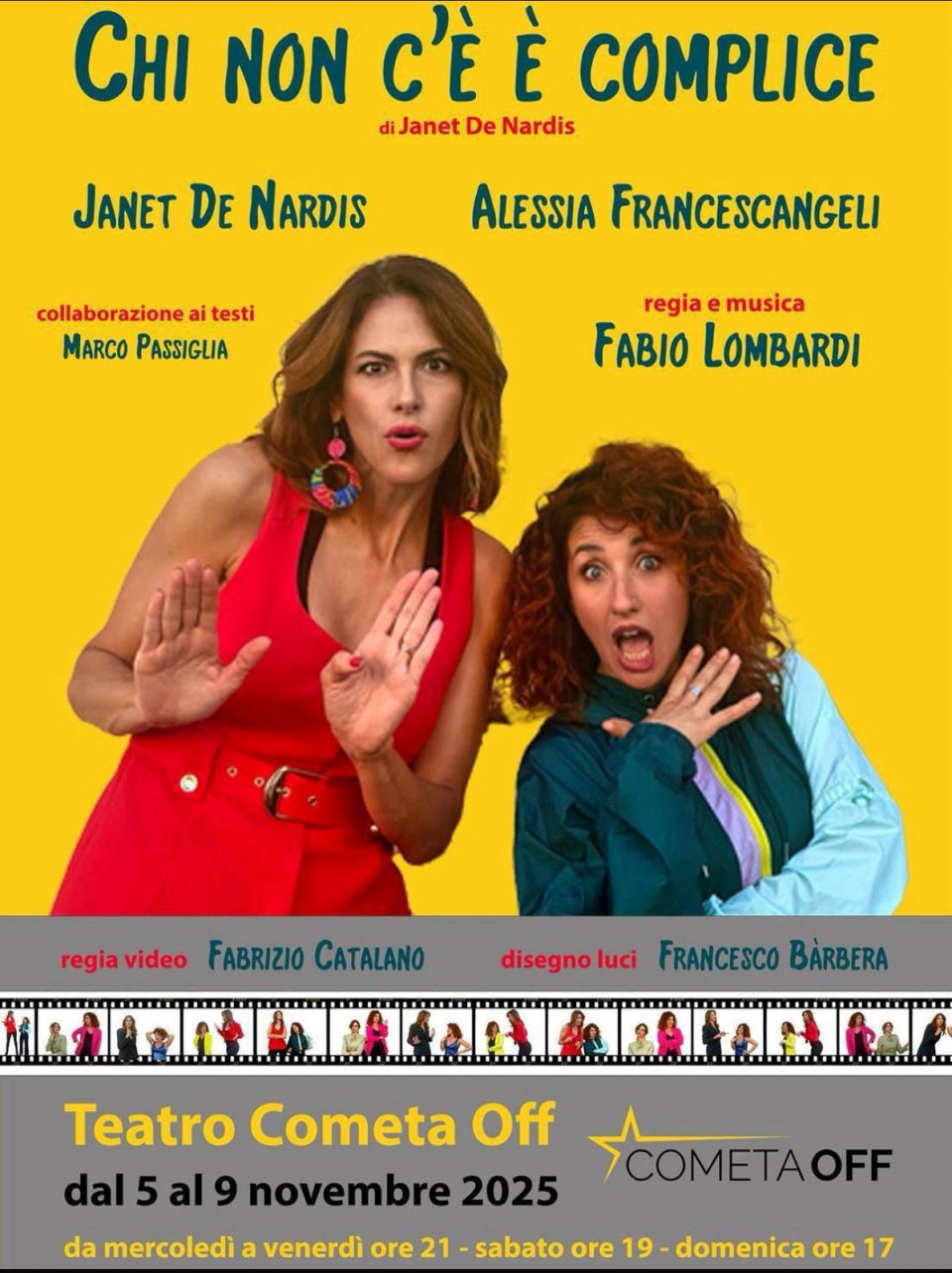 Dal cinque al 9 novembre con una commedia divertente dedicata alle donne per ridere e riflettere un po’ sulle contraddizioni del mondo odierno. In scena con Janet De Nardis la bravissima Alessia Francescangeli . Spero di vedervi in tanti.  per prenotare, ogni pomeriggio, si può chiamare il Teatro, oppure potete mandare una mail a thinkfullagency@gmail.com